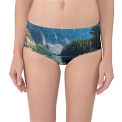 Landscape-1 Mid-waist Bikini Bottoms by ArtworkByPatrick