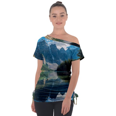 Landscape-1 Tie-up Tee by ArtworkByPatrick