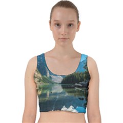 Landscape-1 Velvet Racer Back Crop Top by ArtworkByPatrick