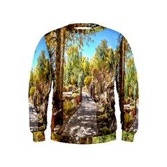 Landscape # 2 The Path Kids  Sweatshirt by ArtworkByPatrick