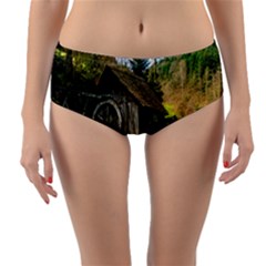 Landscape # 3 The Shed Reversible Mid-waist Bikini Bottoms by ArtworkByPatrick