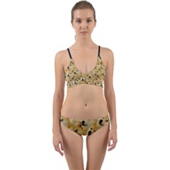 Doge Meme Doggo Kekistan Funny Pattern Wrap Around Bikini Set by snek