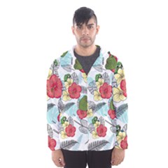 Apu Apustaja And Groyper Pepe The Frog Frens Hawaiian Shirt With Red Hibiscus On White Background From Kekistan Hooded Windbreaker (men) by snek