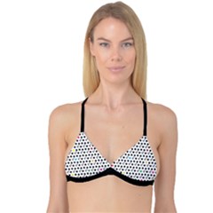 Boston Terrier Dog Pattern With Rainbow And Black Polka Dots Reversible Tri Bikini Top by genx