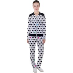 Boston Terrier Dog Pattern With Rainbow And Black Polka Dots Casual Jacket And Pants Set by genx