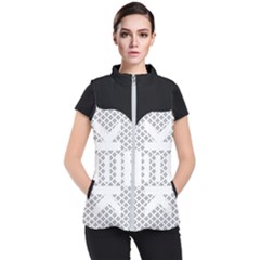 Logo Kek Pattern Black And White Kekistan Women s Puffer Vest by snek