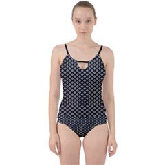 Logo Kek Pattern Black And White Kekistan Black Background Cut Out Top Tankini Set by snek