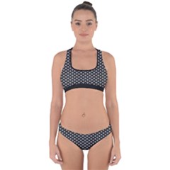 Logo Kek Pattern Black And White Kekistan Black Background Cross Back Hipster Bikini Set by snek