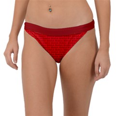 Maga Make America Great Again Usa Pattern Red Band Bikini Bottom by snek