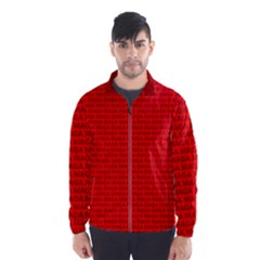 Maga Make America Great Again Usa Pattern Red Windbreaker (men) by snek