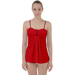 Maga Make America Great Again Usa Pattern Red Babydoll Tankini Set by snek