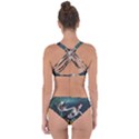 Wonderful Fmermaid With Turtle In The Deep Ocean Criss Cross Bikini Set View2