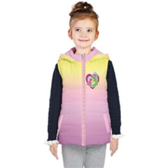 Little Best Friends - Unicorn And Dragon - Kid s Hooded Puffer Vest by UnicornFashion