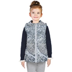 Marble Pattern Kid s Hooded Puffer Vest by Alisyart