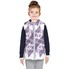 Geometry Triangle Abstract Kid s Hooded Puffer Vest by Alisyart