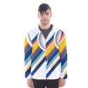 Vector Geometric Polygons And Circles Hooded Windbreaker (Men) View1