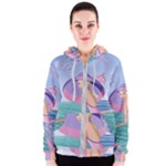 Palm Beach Purple Fine Art Sharon Tatem Fashion Apparel and Products Women s Zipper Hoodie