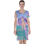 Palm Beach Purple Fine Art Sharon Tatem Fashion Apparel and Products Short Sleeve Nightdress