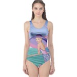 Palm Beach Purple Fine Art Sharon Tatem Fashion Apparel and Products One Piece Swimsuit
