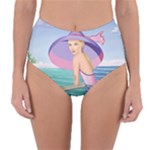 Palm Beach Purple Fine Art Sharon Tatem Fashion Apparel and Products Reversible High-Waist Bikini Bottoms