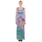 Palm Beach Purple Fine Art Sharon Tatem Fashion Apparel and Products Maxi Thigh Split Dress