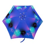 Love In Action, Pink, Purple, Blue Heartbeat Mini Folding Umbrellas