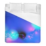 Love In Action, Pink, Purple, Blue Heartbeat Duvet Cover (Full/ Double Size)