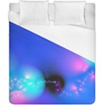 Love In Action, Pink, Purple, Blue Heartbeat Duvet Cover (California King Size)