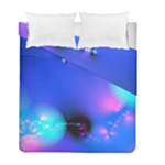 Love In Action, Pink, Purple, Blue Heartbeat Duvet Cover Double Side (Full/ Double Size)