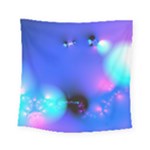 Love In Action, Pink, Purple, Blue Heartbeat Square Tapestry (Small)