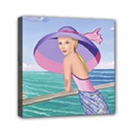 Palm Beach Purple, Fine Art Printed Product, Wearable art, Sharon Tatem Fashion,Apparel and Products Mini Canvas 6  x 6  (Stretched)