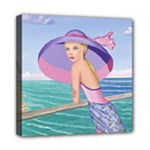 Palm Beach Purple, Fine Art Printed Product, Wearable art, Sharon Tatem Fashion,Apparel and Products Mini Canvas 8  x 8  (Stretched)
