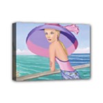 Palm Beach Purple, Fine Art Printed Product, Wearable art, Sharon Tatem Fashion,Apparel and Products Mini Canvas 7  x 5  (Stretched)