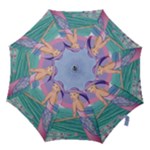 Palm Beach Purple, Fine Art Printed Product, Wearable art, Sharon Tatem Fashion,Apparel and Products Hook Handle Umbrella (Large)
