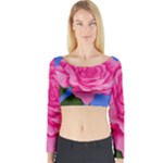 Roses Collections Long Sleeve Crop Top