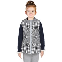 Abstract Animated Ornament Background Kid s Hooded Puffer Vest by Alisyart