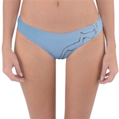 Airplane Airplanes Blue Sky Reversible Hipster Bikini Bottoms by Mariart