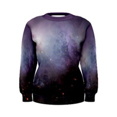 Orion Nebula Pastel Violet Purple Turquoise Blue Star Formation Women s Sweatshirt by genx