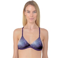 Orion Nebula Pastel Violet Purple Turquoise Blue Star Formation Reversible Tri Bikini Top by genx