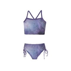 Orion Nebula Pastel Violet Purple Turquoise Blue Star Formation Girls  Tankini Swimsuit by genx