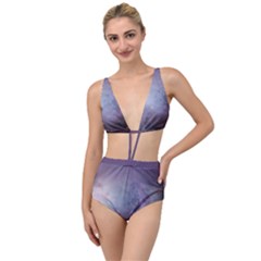 Orion Nebula Pastel Violet Purple Turquoise Blue Star Formation Tied Up Two Piece Swimsuit by genx
