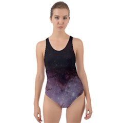 Eagle Nebula Wine Pink And Purple Pastel Stars Astronomy Cut-out Back One Piece Swimsuit by genx