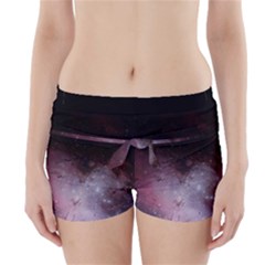 Eagle Nebula Wine Pink And Purple Pastel Stars Astronomy Boyleg Bikini Wrap Bottoms by genx