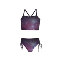 Christmas Tree Cluster Red Stars Nebula Constellation Astronomy Girls  Tankini Swimsuit by genx