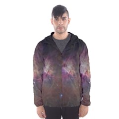 Orion Nebula Star Formation Orange Pink Brown Pastel Constellation Astronomy Hooded Windbreaker (men) by genx