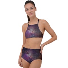 Orion Nebula Star Formation Orange Pink Brown Pastel Constellation Astronomy High Waist Tankini Set by genx