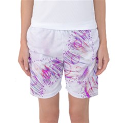 Colorful Butterfly Purple Women s Basketball Shorts by Mariart