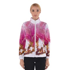 Wild Magnolia Flower, Watercolor Art Winter Jacket