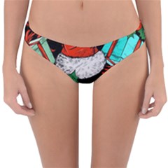 Christmas Gifts Gift Red Winter Reversible Hipster Bikini Bottoms by Bejoart
