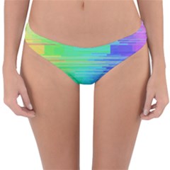 Colors Rainbow Chakras Style Reversible Hipster Bikini Bottoms by Bejoart
